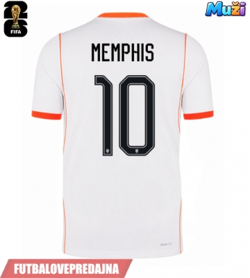 Lacne Muži Futbalové dres Holandsko Memphis Depay #10 MS 2026 Krátky Rukáv - Preč